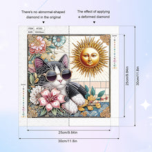 Load image into Gallery viewer, Diamond Painting - Partial Special Shaped - Funny Cat (30*30CM)
