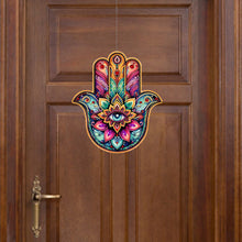 Load image into Gallery viewer, Acrylic Lotus Palm 5D DIY Diamond Painting Dots Pendant for Garden Window Decor
