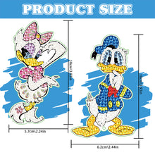 Load image into Gallery viewer, 2Pcs Special Shape Donald Duck Diamond Art Bookmark with Pendant for Book Lovers
