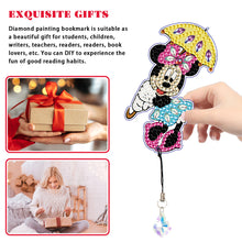 Load image into Gallery viewer, 2Pcs Special Shape Donald Duck Diamond Art Bookmark with Pendant for Book Lovers
