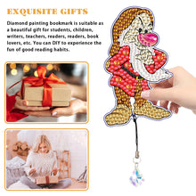 Load image into Gallery viewer, 2Pcs Special Shape Donald Duck Diamond Art Bookmark with Pendant for Book Lovers
