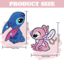 Load image into Gallery viewer, 2Pcs Special Shape Donald Duck Diamond Art Bookmark with Pendant for Book Lovers
