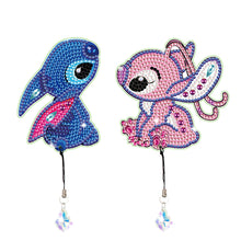 Load image into Gallery viewer, 2Pcs Special Shape Donald Duck Diamond Art Bookmark with Pendant for Book Lovers
