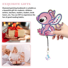 Load image into Gallery viewer, 2Pcs Special Shape Donald Duck Diamond Art Bookmark with Pendant for Book Lovers
