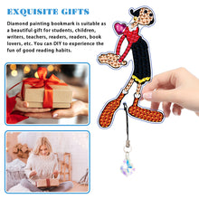 Load image into Gallery viewer, 2Pcs Special Shape Donald Duck Diamond Art Bookmark with Pendant for Book Lovers
