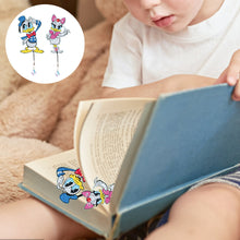 Load image into Gallery viewer, 2Pcs Special Shape Donald Duck Diamond Art Bookmark with Pendant for Book Lovers
