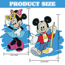 Load image into Gallery viewer, 2Pcs Special Shape Donald Duck Diamond Art Bookmark with Pendant for Book Lovers
