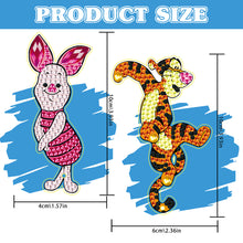 Load image into Gallery viewer, 2Pcs Special Shape Donald Duck Diamond Art Bookmark with Pendant for Book Lovers
