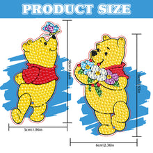 Load image into Gallery viewer, 2Pcs Special Shape Donald Duck Diamond Art Bookmark with Pendant for Book Lovers
