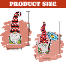 Load image into Gallery viewer, 2Pcs Special Shaped Cute Gnome 5D DIY Diamond Art Book Mark for Reading Day Gift

