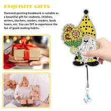 Load image into Gallery viewer, 2Pcs Special Shaped Cute Gnome 5D DIY Diamond Art Book Mark for Reading Day Gift
