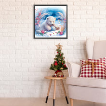 Load image into Gallery viewer, Diamond Painting - Partial Special Shaped - Winter Snow Bear (30*30CM)
