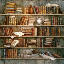 Load image into Gallery viewer, Diamond Painting - Full Round - Bookshelf (40*40CM)
