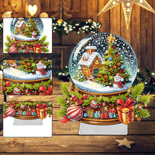 Load image into Gallery viewer, Christmas Acrylic Special Shape Santa Claus Gift Truck Desktop Diamond Art Kits

