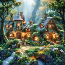 Load image into Gallery viewer, Diamond Painting - Full Round - Forest hut (50*50CM)
