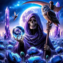 Load image into Gallery viewer, Diamond Painting - Full Round - Magic of the skeleton witch (50*50CM)
