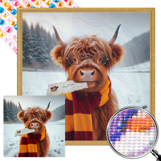 AB Diamond Painting - Full Round - Highland yak (40*40CM)