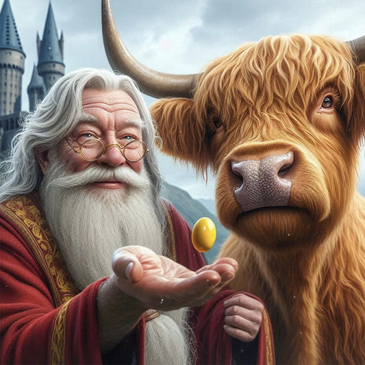 AB Diamond Painting - Full Round - Highland yak (40*40CM)