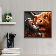 Load image into Gallery viewer, AB Diamond Painting - Full Round - Highland yak (40*40CM)
