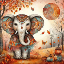 Load image into Gallery viewer, AB Diamond Painting - Full Round - Autumn elephant (40*40CM)
