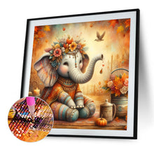 Load image into Gallery viewer, AB Diamond Painting - Full Round - Autumn elephant (40*40CM)
