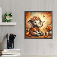 Load image into Gallery viewer, AB Diamond Painting - Full Round - Autumn elephant (40*40CM)
