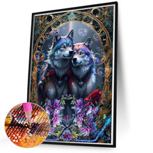 Load image into Gallery viewer, Diamond Painting - Full Round - Two wolves who cherish each other (50*70CM)
