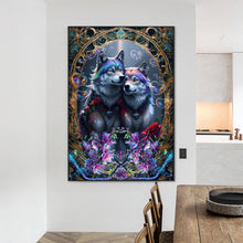 Load image into Gallery viewer, Diamond Painting - Full Round - Two wolves who cherish each other (50*70CM)
