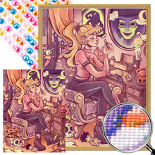 Load image into Gallery viewer, AB Diamond Painting - Full Round - Magic Mirror Girl (45*60CM)

