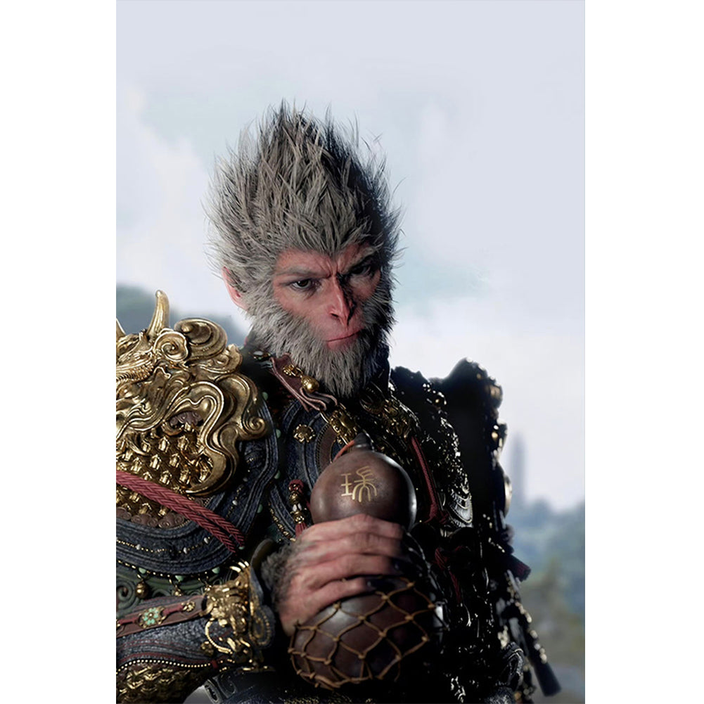Diamond Painting - Full Round - Black Monkey (40*60CM)
