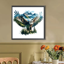 Load image into Gallery viewer, AB Diamond Painting - Full Round - Silhouette scenery eagle (40*40CM)
