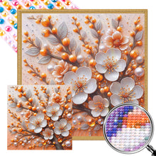 Load image into Gallery viewer, AB Diamond Painting - Full Round - Pearl plum blossom (40*40CM)
