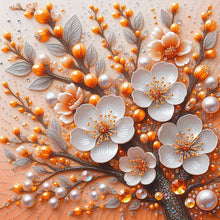 Load image into Gallery viewer, AB Diamond Painting - Full Round - Pearl plum blossom (40*40CM)
