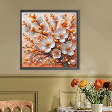 Load image into Gallery viewer, AB Diamond Painting - Full Round - Pearl plum blossom (40*40CM)
