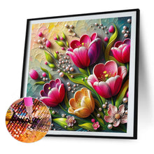 Load image into Gallery viewer, AB Diamond Painting - Full Round - Pearl tulips (40*40CM)
