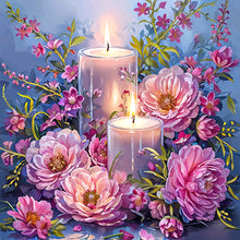 Load image into Gallery viewer, AB Diamond Painting - Full Round - Candle peony (40*40CM)
