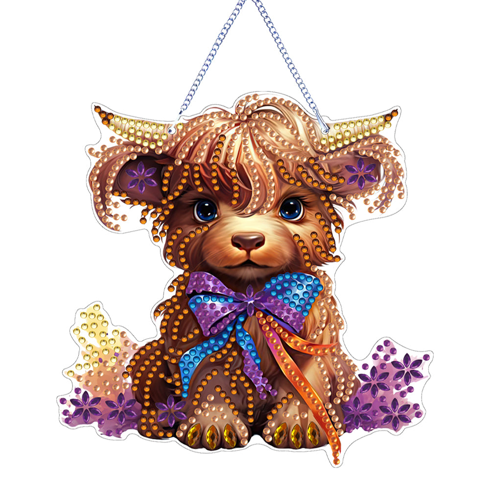 Acrylic Special Shape Animal 5D DIY Diamond Painting Dots Pendant for Art Crafts