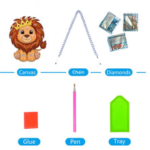 Load image into Gallery viewer, Acrylic Special Shape Animal 5D DIY Diamond Painting Dots Pendant for Art Crafts
