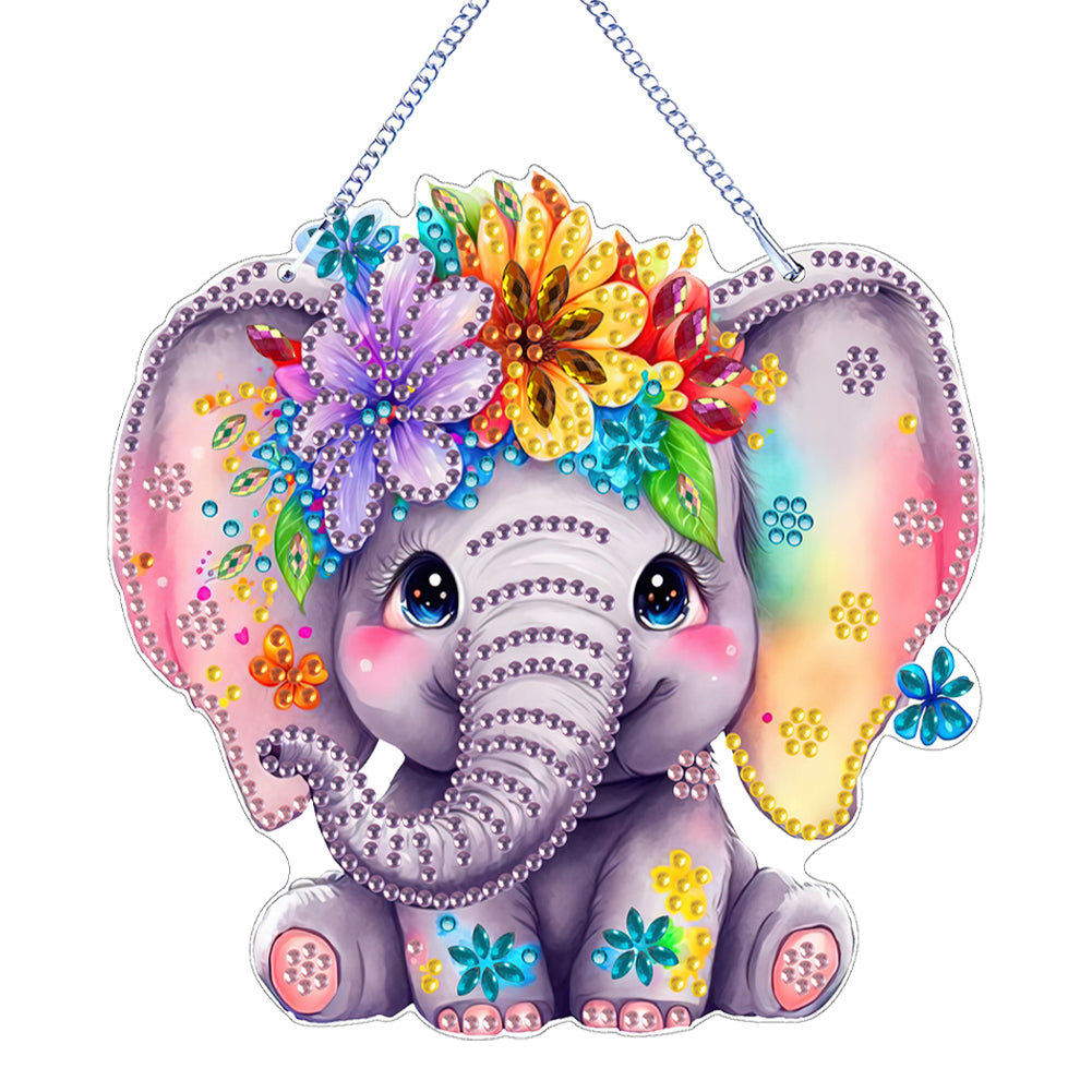 Acrylic Special Shape Animal 5D DIY Diamond Painting Dots Pendant for Art Crafts