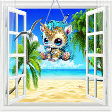 Load image into Gallery viewer, Acrylic Special Shape Animal 5D DIY Diamond Painting Dots Pendant for Art Crafts
