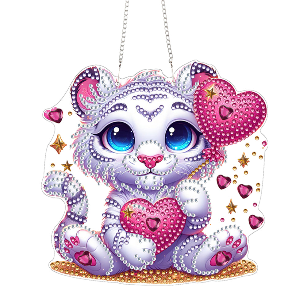 Acrylic Special Shape Animal 5D DIY Diamond Painting Dots Pendant for Art Crafts