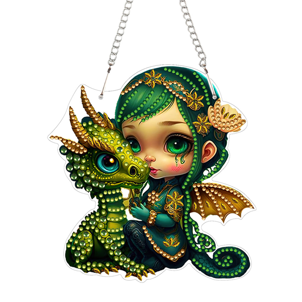 Acrylic Special Shape Animal 5D DIY Diamond Painting Dots Pendant for Art Crafts