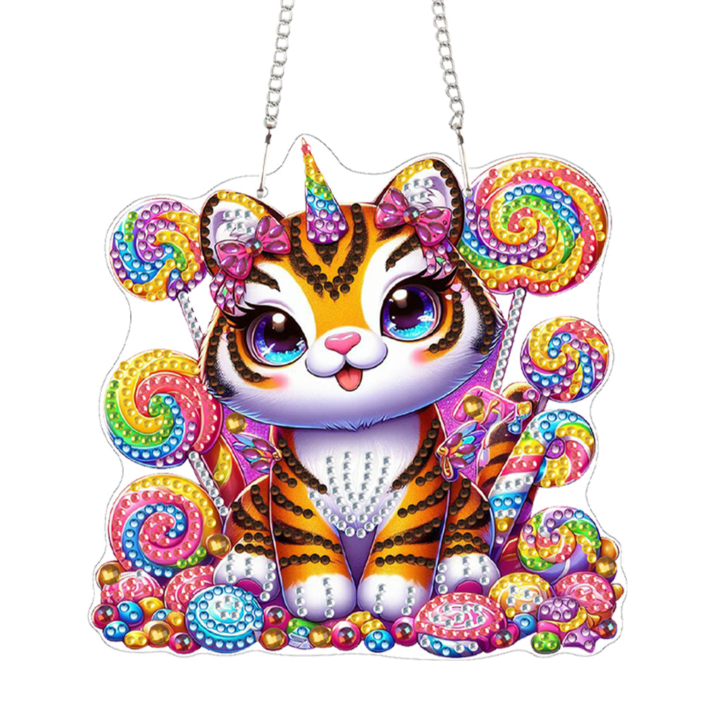 Acrylic Special Shape Animal 5D DIY Diamond Painting Dots Pendant for Art Crafts