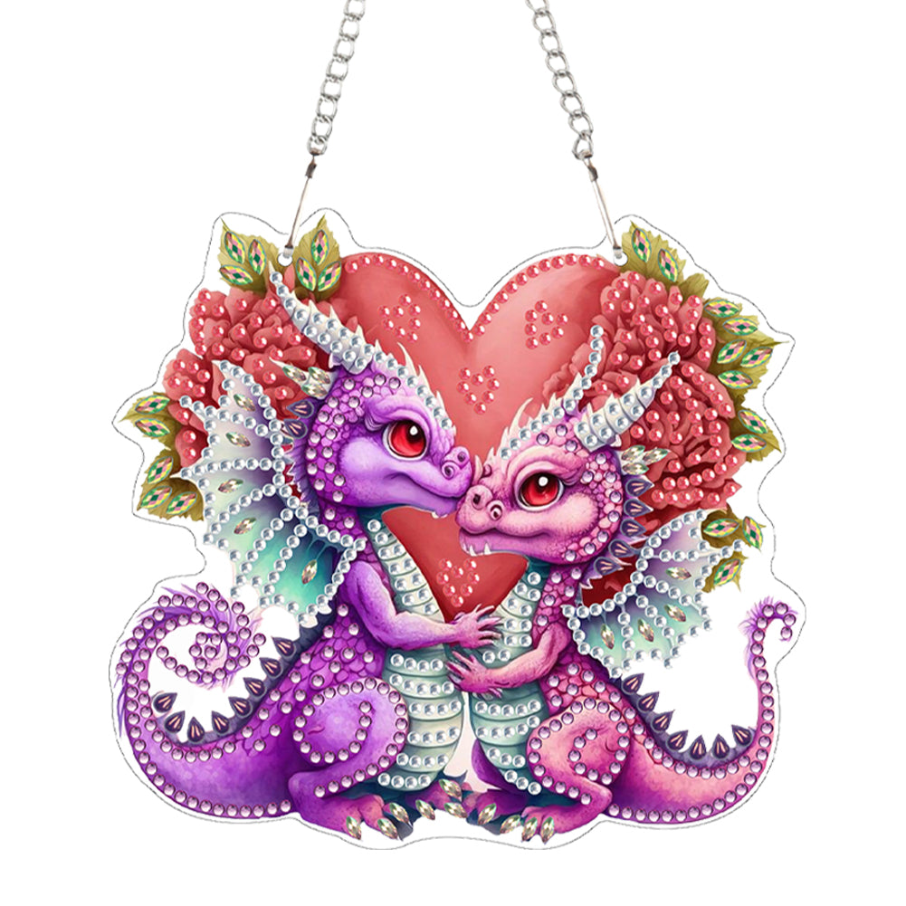 Acrylic Special Shape Animal 5D DIY Diamond Painting Dots Pendant for Art Crafts