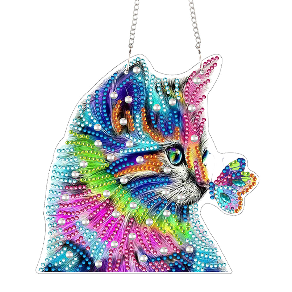Acrylic Special Shape Animal 5D DIY Diamond Painting Dots Pendant for Art Crafts
