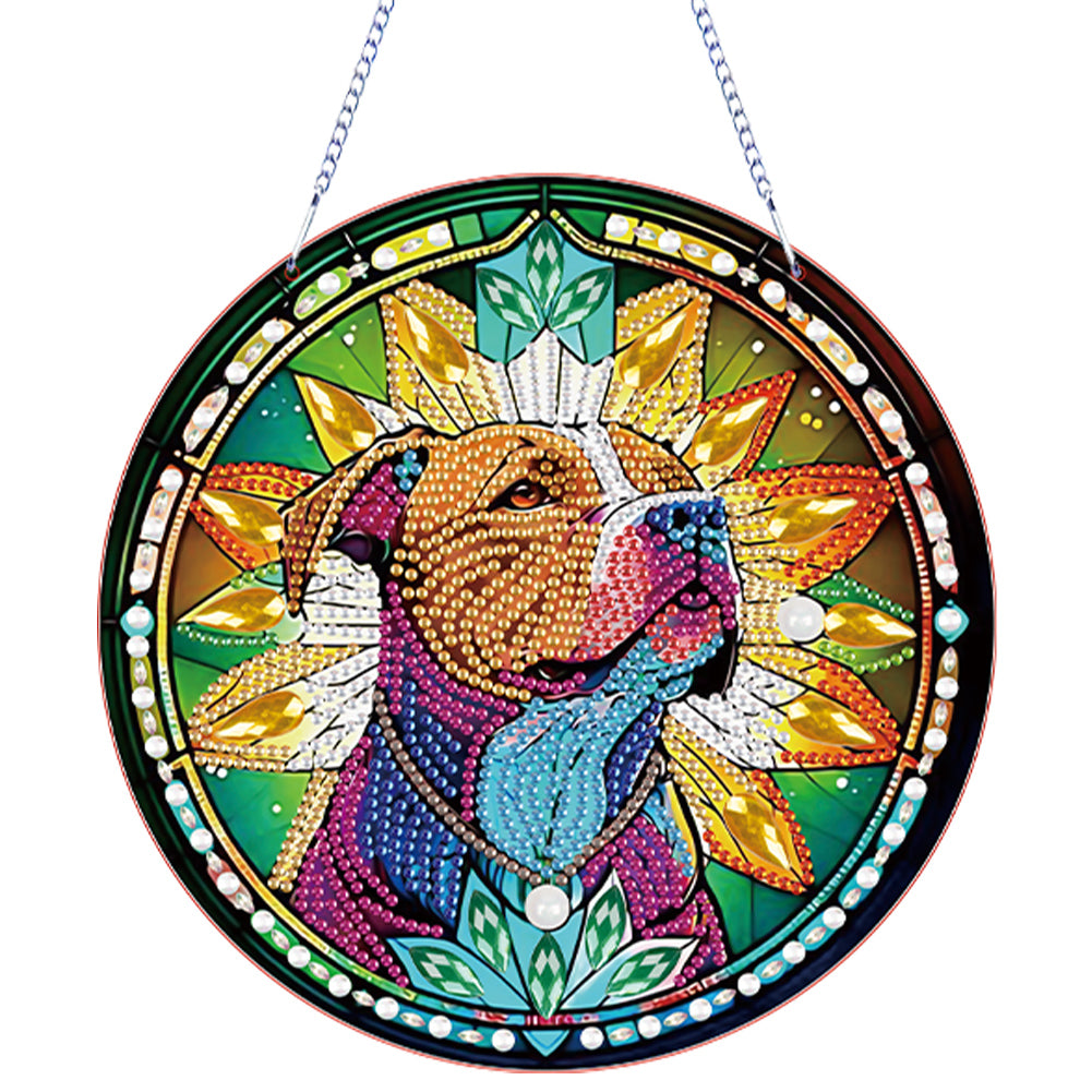 Acrylic Special Shape Animal 5D DIY Diamond Painting Dots Pendant for Art Crafts