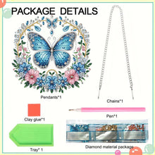 Load image into Gallery viewer, Acrylic Special Shape Butterfly Diamond Painting Hanging Pendant for Wall Window
