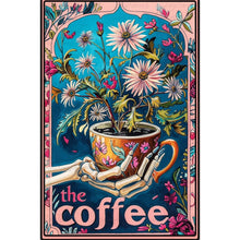 Load image into Gallery viewer, AB Diamond Painting - Full Round - Flowers in coffee cup (40*60CM)
