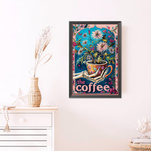 Load image into Gallery viewer, AB Diamond Painting - Full Round - Flowers in coffee cup (40*60CM)
