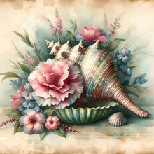 Load image into Gallery viewer, Diamond Painting - Full Round - Flower conch (30*30CM)

